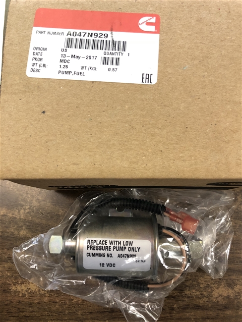 Onan Fuel Pump Replaces A047n929